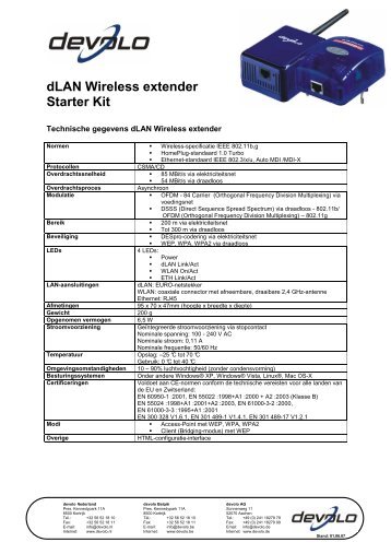 dLAN Wireless extender Starter Kit - RouterShop
