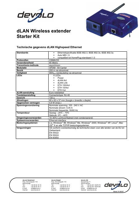 dLAN Wireless extender Starter Kit - RouterShop