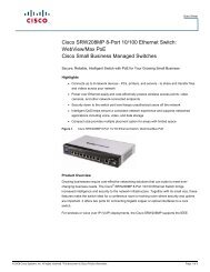 Cisco SRW208MP 8-Port 10/100 Ethernet Switch ... - RouterShop