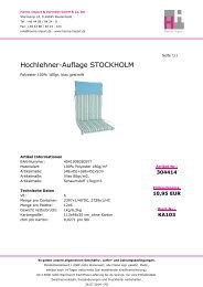 Hochlehner-Auflage STOCKHOLM