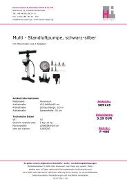 Multi - Standluftpumpe, schwarz-silber