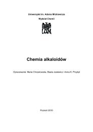 Chemia alkaloidÃ³w - Uniwersytet im. Adama Mickiewicza