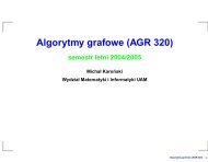 Algorytmy grafowe (AGR 320)