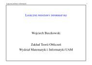 Logiczne podstawy informatyki