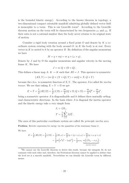 Student Seminar: Classical and Quantum Integrable Systems