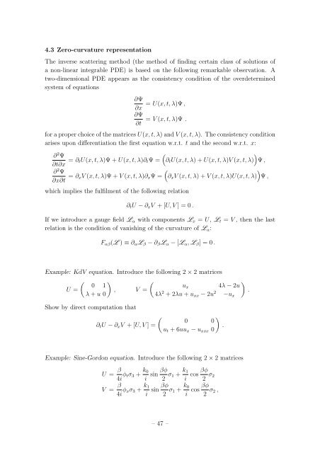 Student Seminar: Classical and Quantum Integrable Systems