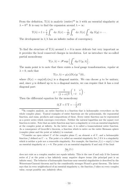 Student Seminar: Classical and Quantum Integrable Systems