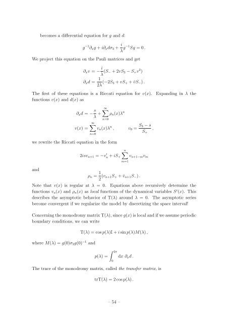 Student Seminar: Classical and Quantum Integrable Systems