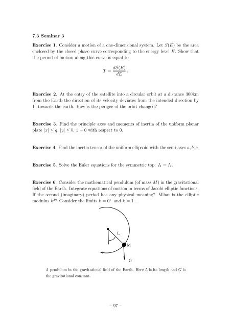 Student Seminar: Classical and Quantum Integrable Systems