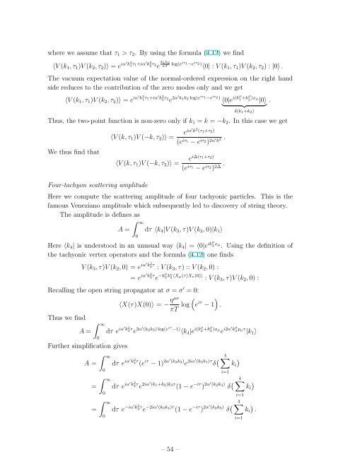 Lectures on String Theory