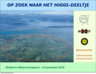 Op zoek naar het Higgs-deeltje, Den Dolder, 9 november 2012