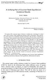 A unifying pair of Cournot-Nash equilibrium existence results (JET ...