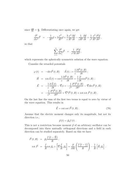 Topics in Classical Electrodynamics