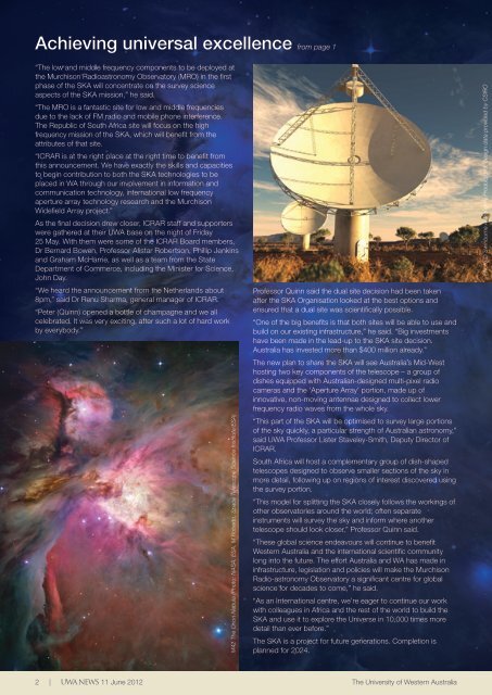 Issue 08. 11 June 2012 - UWA Staff - The University of Western ...