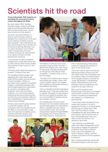 Issue 08. 11 June 2012 - UWA Staff - The University of Western ...