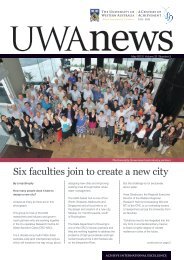 Six faculties join to create a new city - UWA Staff - The University of ...