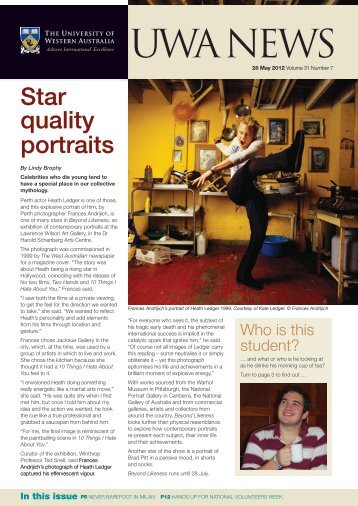 Issue 07. 28 May 2012 - UWA Staff - The University of Western ...