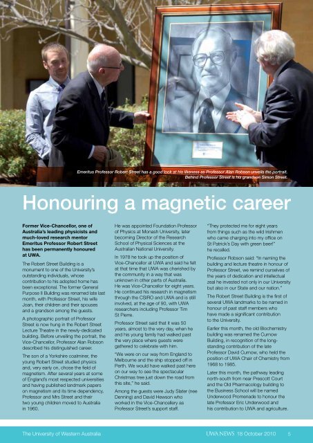 Issue 16. 18 October 2010.pdf - UWA Staff - The University of ...