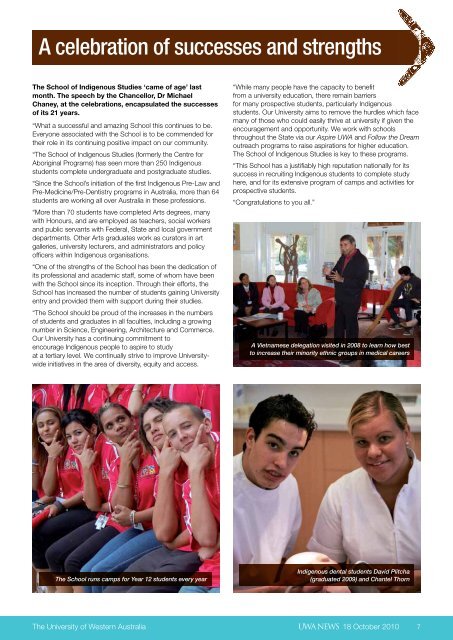 Issue 16. 18 October 2010.pdf - UWA Staff - The University of ...