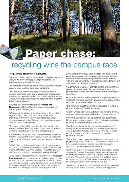 Issue 11. 9 August 2010.pdf - UWA Staff - The University of Western ...