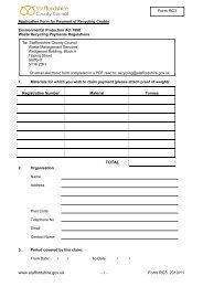 RC3 form - Application for Recycling Credit Payments - Staffordshire ...