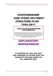 Staffordshire and Stoke-on-Trent Structure Plan 1996-2011