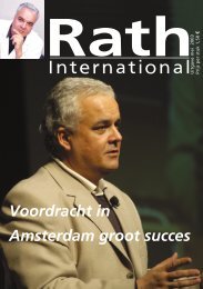 Voordracht - Dr. Rath Gezondheidsalliantie