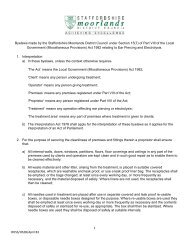 Staffordshire Moorlands District Council Byelaws for Ear Piercing ...