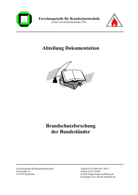 Abteilung Dokumentation Brandschutzforschung der Bundesländer