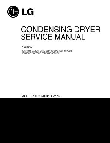 CONDENSING DRYER SERVICE MANUAL - Stag ICP AG