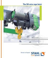 The SH wire rope hoist (24 pages) - STAHL CraneSystems GmbH