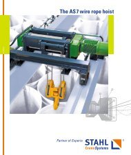 The AS 7 wire rope hoist (24 pages) - STAHL CraneSystems GmbH