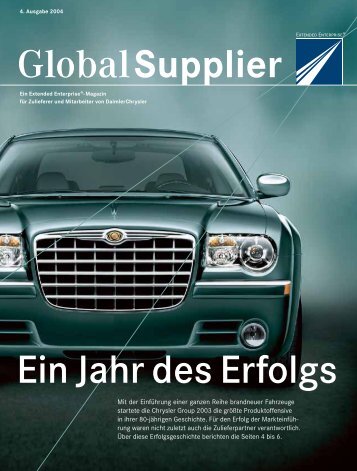 GlobalSupplier Ein Jahr des Erfolgs - Daimler