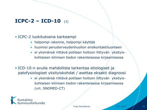 ICPC-2 – ICD-10 - THL
