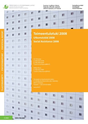 Toimeentulotuki 2008 - Utkomststöd 2008 - Social Assistance ... - THL