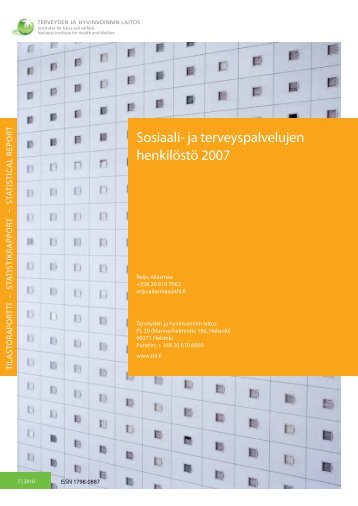 Sosiaali- ja terveyspalvelujen henkilöstö 2007 - Julkari