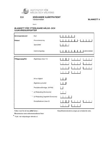 E.9 KRÄVANDE HJÄRTPATIENT