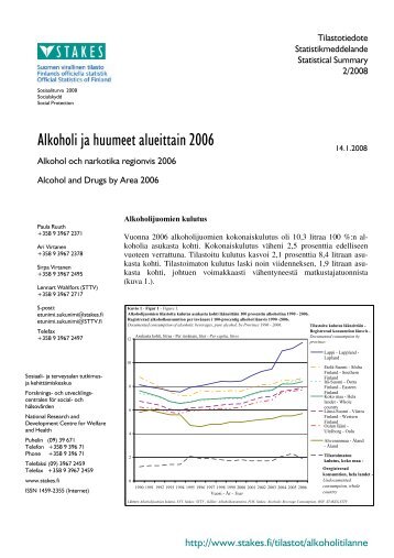 Alkoholi ja huumeet alueittain 2006