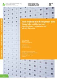 Toimenpiteelliset hoitojaksot 2010 - Vårdperioder med ... - THL