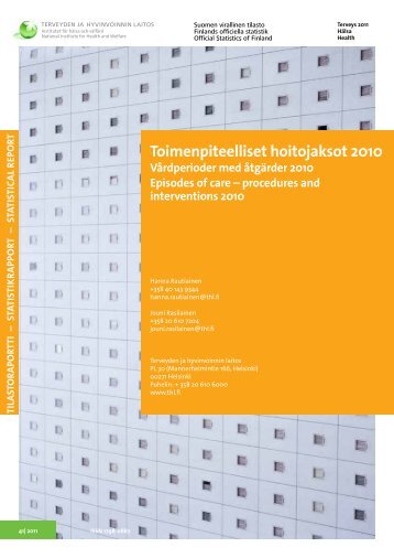 Toimenpiteelliset hoitojaksot 2010 - Vårdperioder med ... - THL