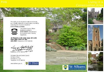 Living in a Conservation Area PH6 - St Albans City & District Council