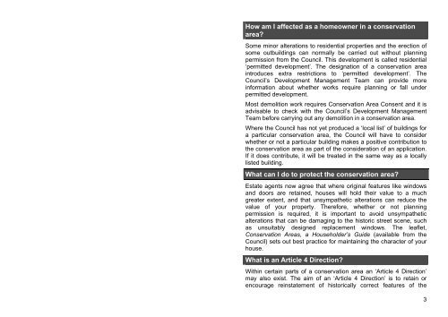 Living in a Conservation Area PH6 - St Albans City & District Council