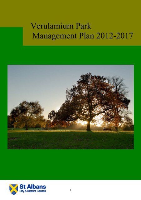 Verulamium Park Management Plan 2012-2017 v2.1