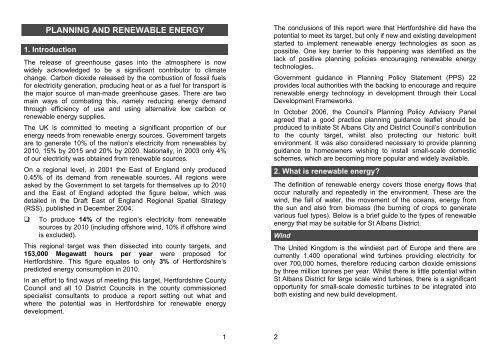 Planning and renewable energy - St Albans City & District Council