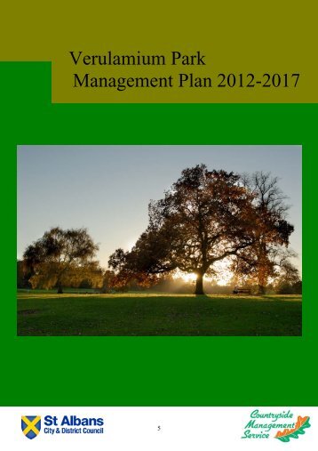 Verulamium park management plan 2012-2017 - St Albans City ...