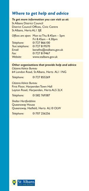 Help with child-care costs - St Albans City & District Council