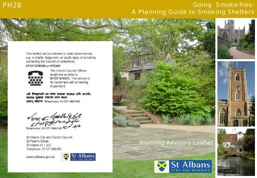 Going smoke-free - St Albans City & District Council