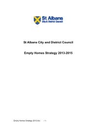 Empty Homes Strategy 2013-2015 - St Albans City & District Council