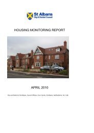 Housing Monitoring Report April 2010 - St Albans City & District ...