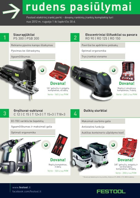 myFestool Servisas - įrankių tiekimo centras